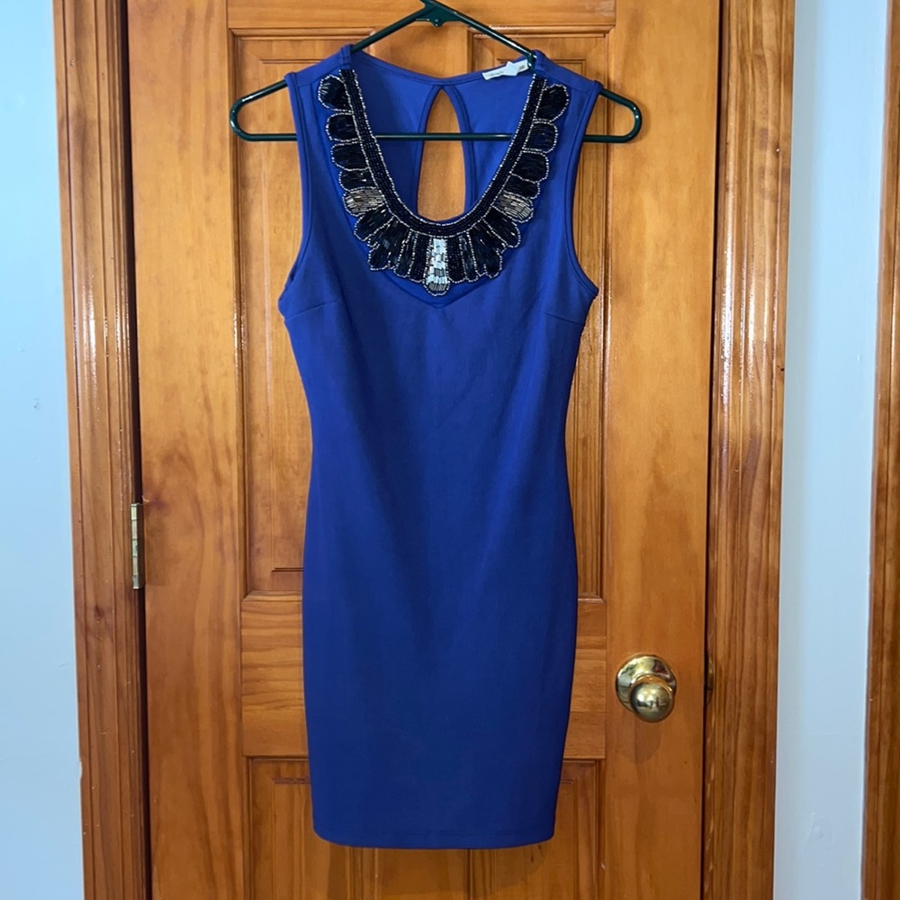 Royal blue dress